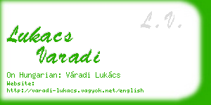 lukacs varadi business card
